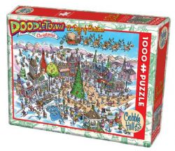 COBBLE HIL CASSE-TÊTE 1000 PIÈCES - DOODLETOWN : 12 DAYS OF CHRISTMAS (NOËL)